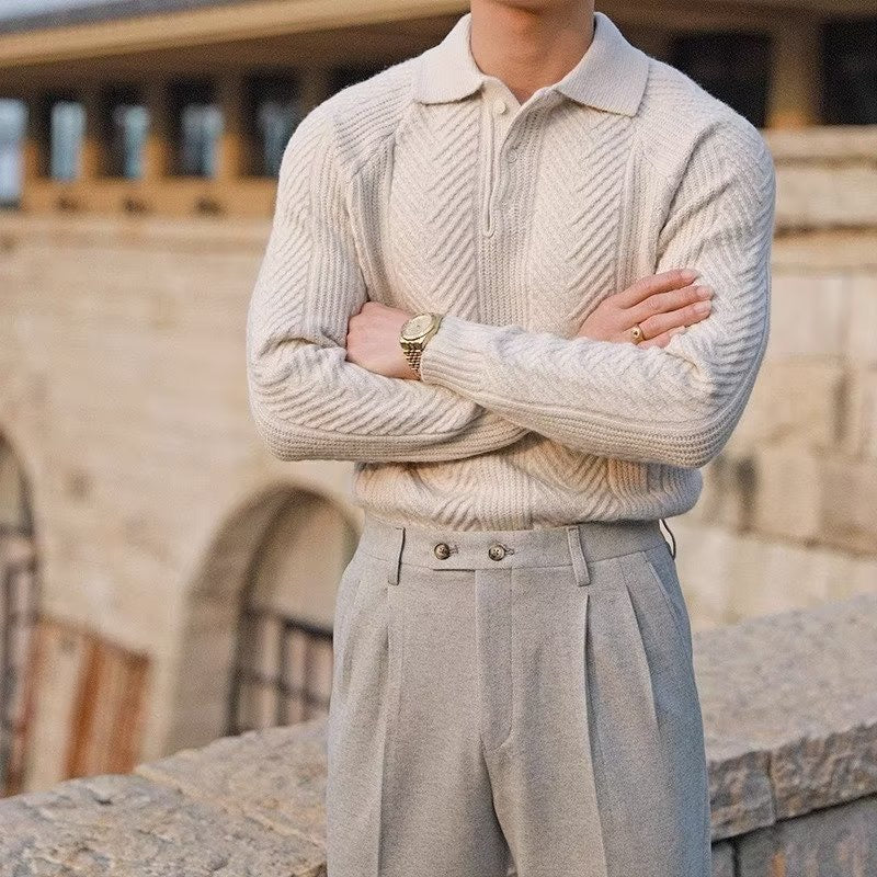 ASAN Knitted Polo Sweater - Image 3