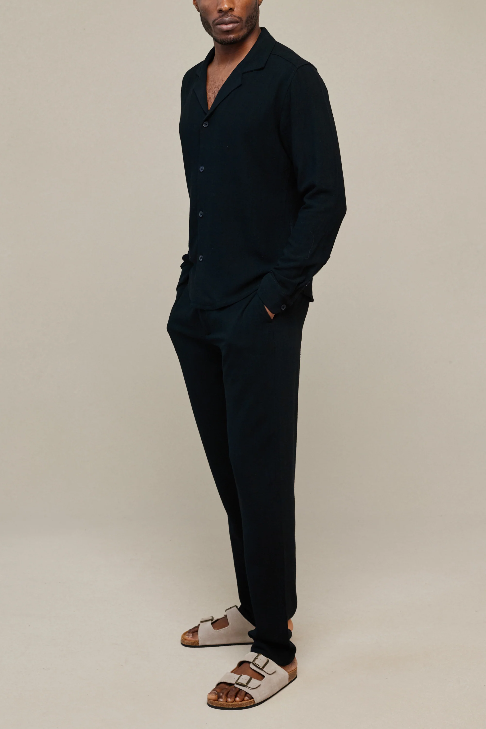 Cami Linen Shirt - Black - Image 3