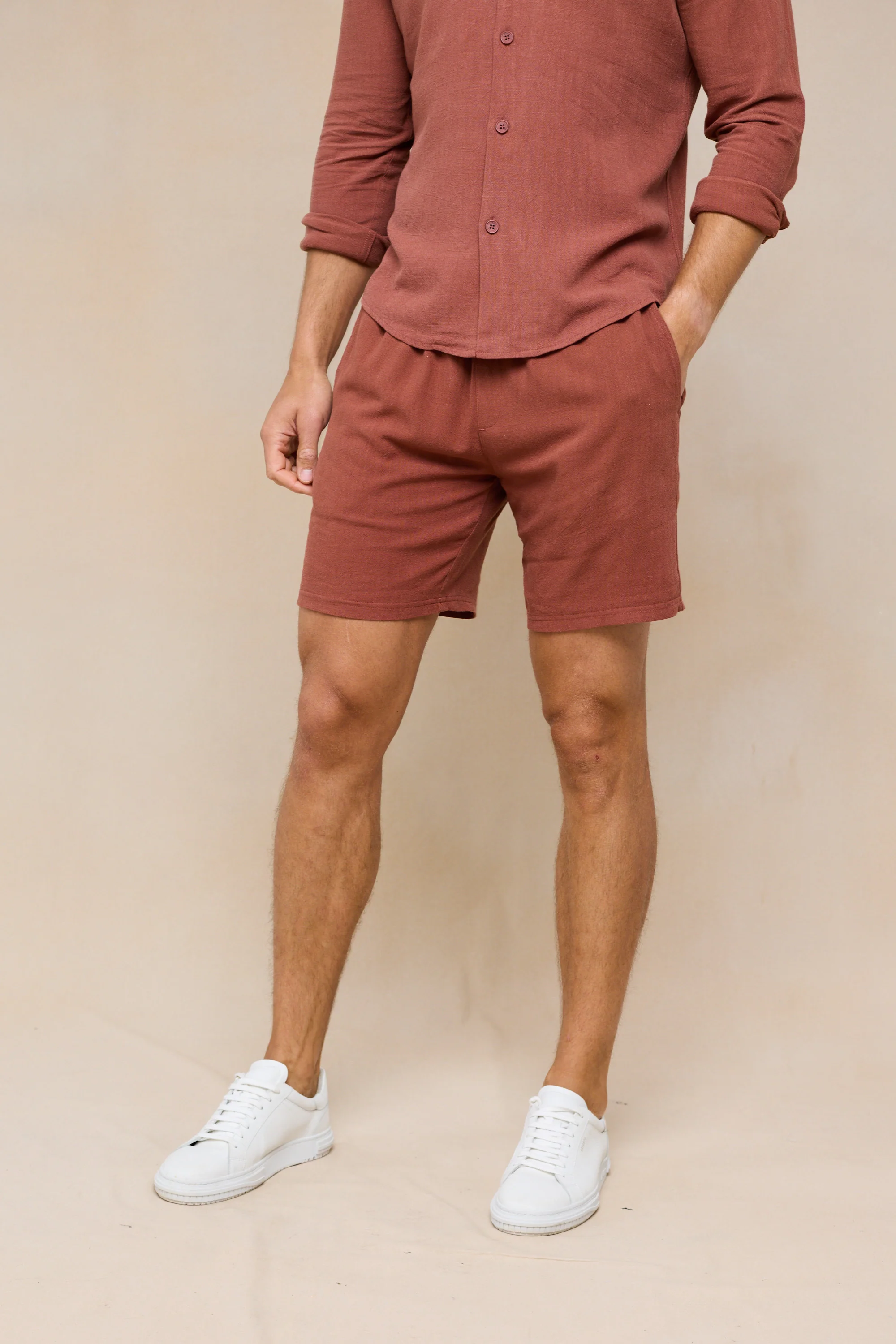 Cami Linen Short - Rust - Image 4