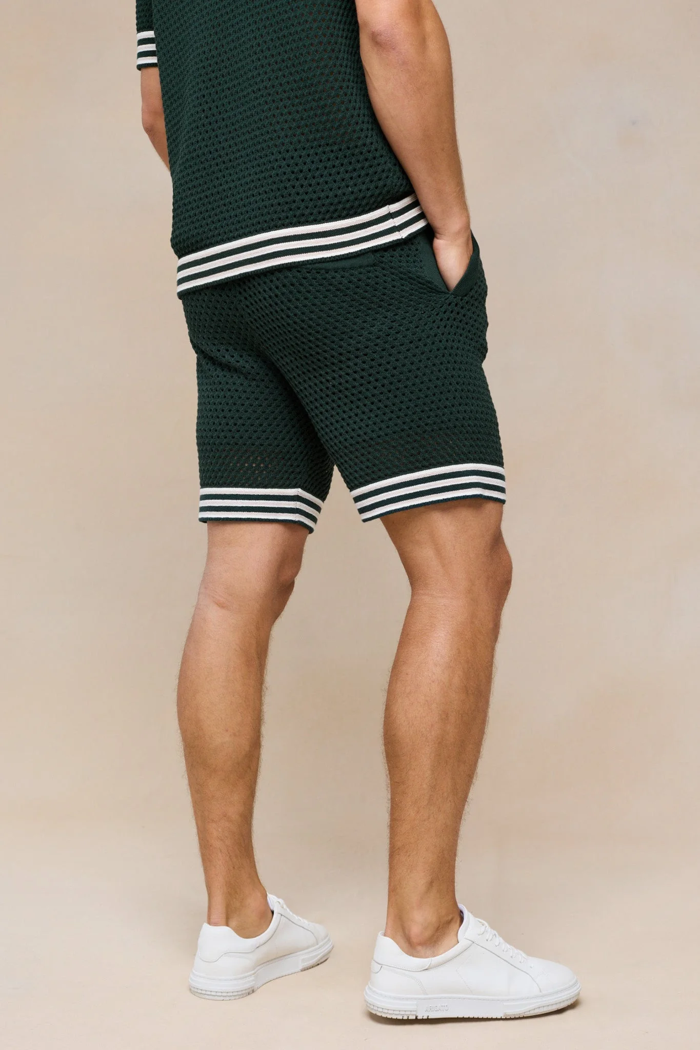 Cipressi Crochet Knit Short - Green - Image 4