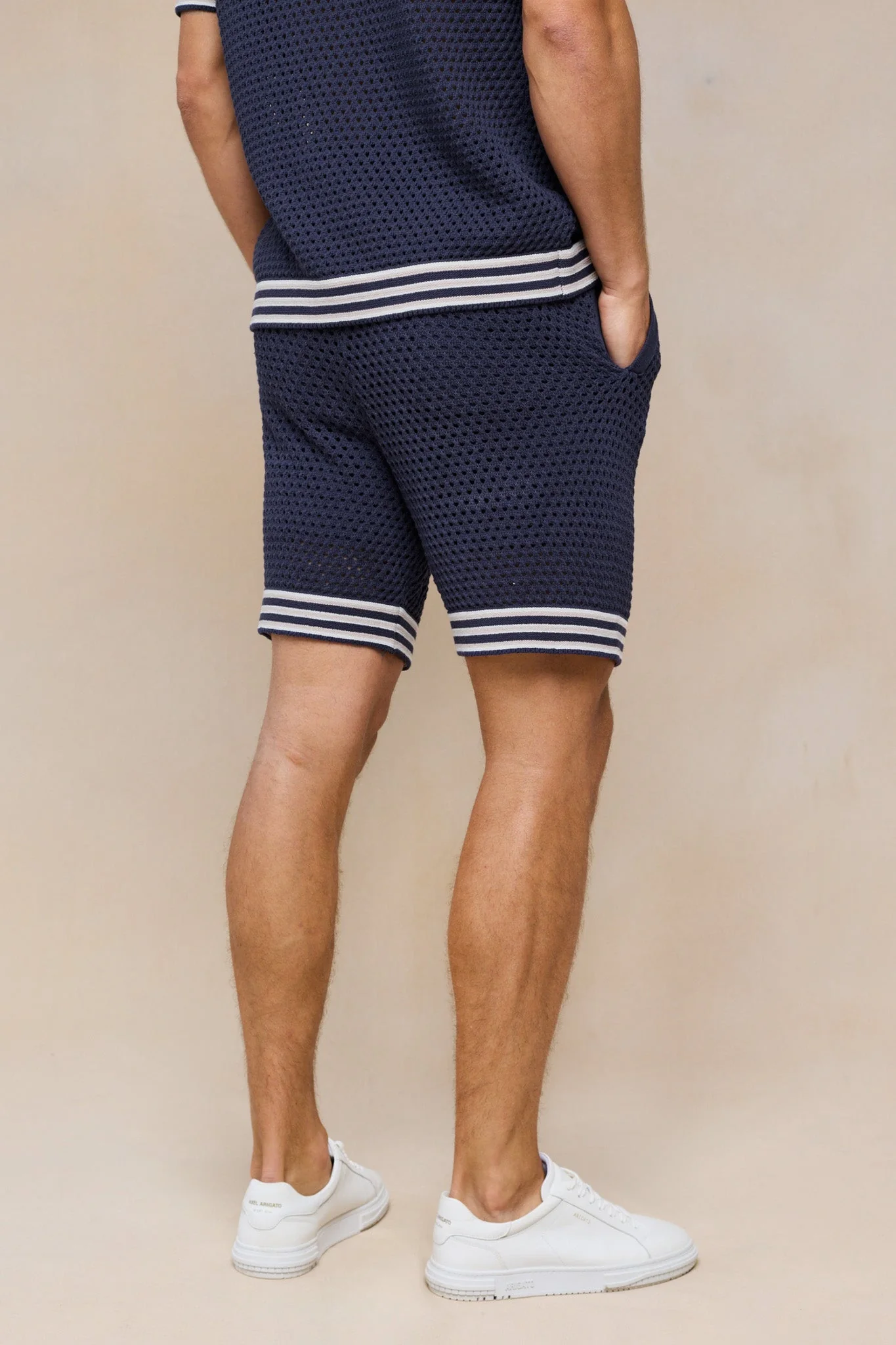 Cipressi Crochet Knit Short - Navy - Image 10