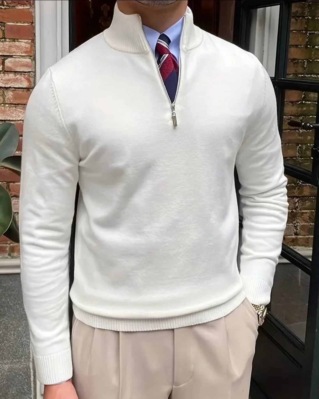 ROMA Quarter Zip Sweater - Image 6