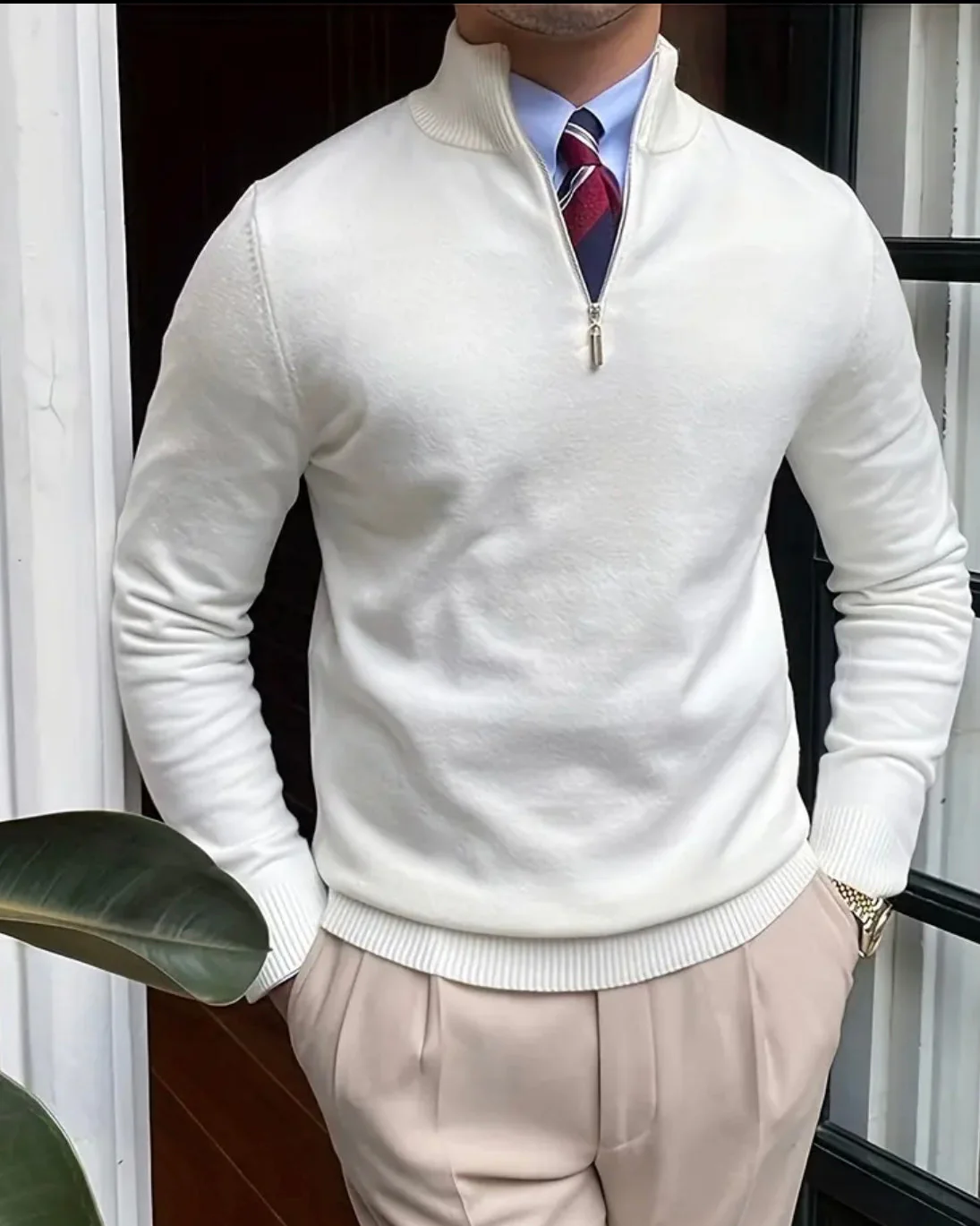 ROMA Quarter Zip Sweater - Image 8