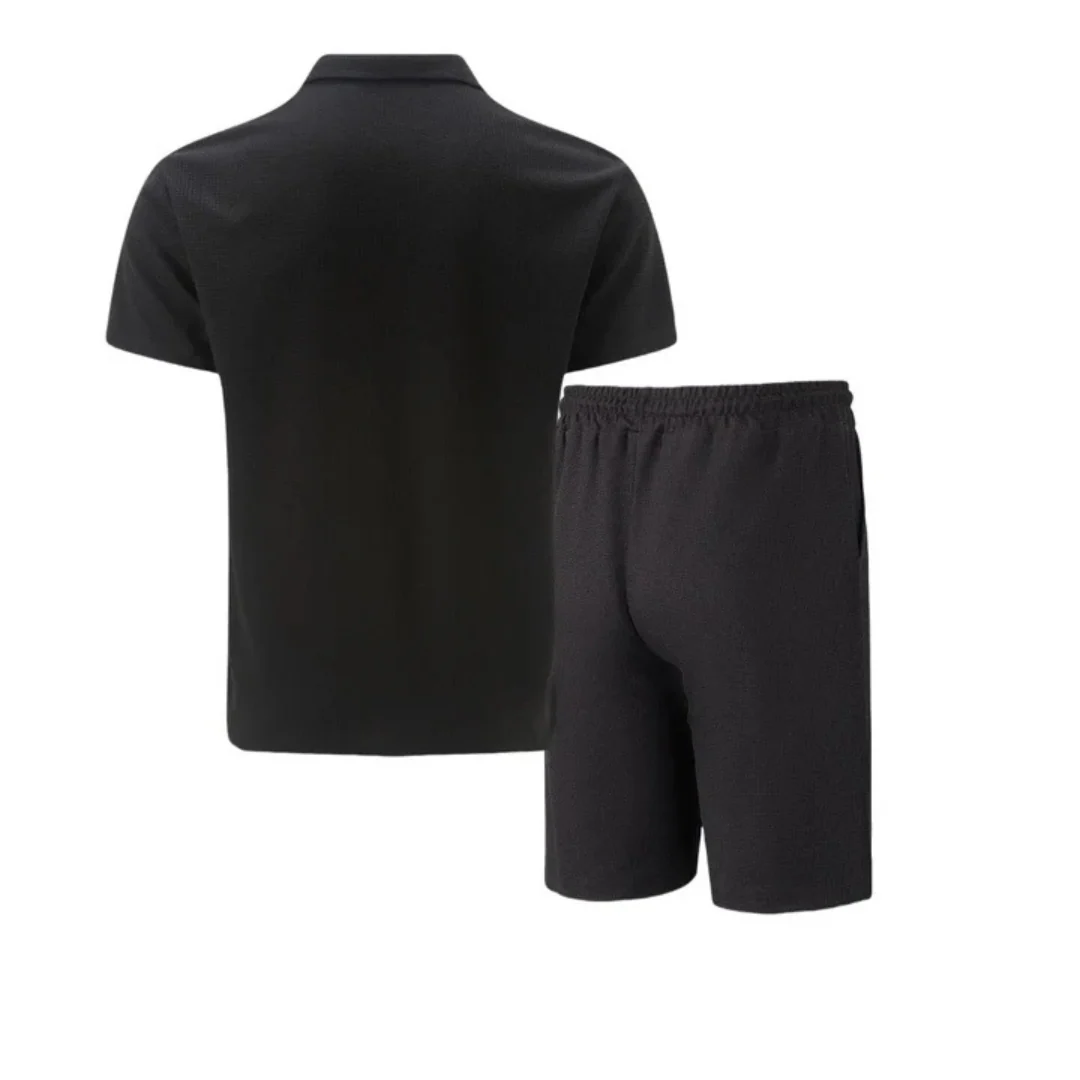 IBIZA Co-Ord Set – Zip Neck Polo & Soft Knit Shorts - Image 5