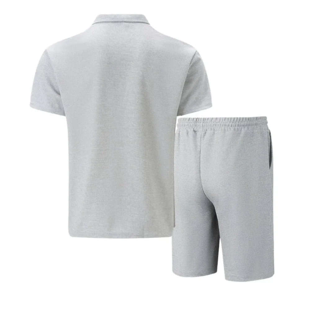 IBIZA Co-Ord Set – Zip Neck Polo & Soft Knit Shorts - Image 7