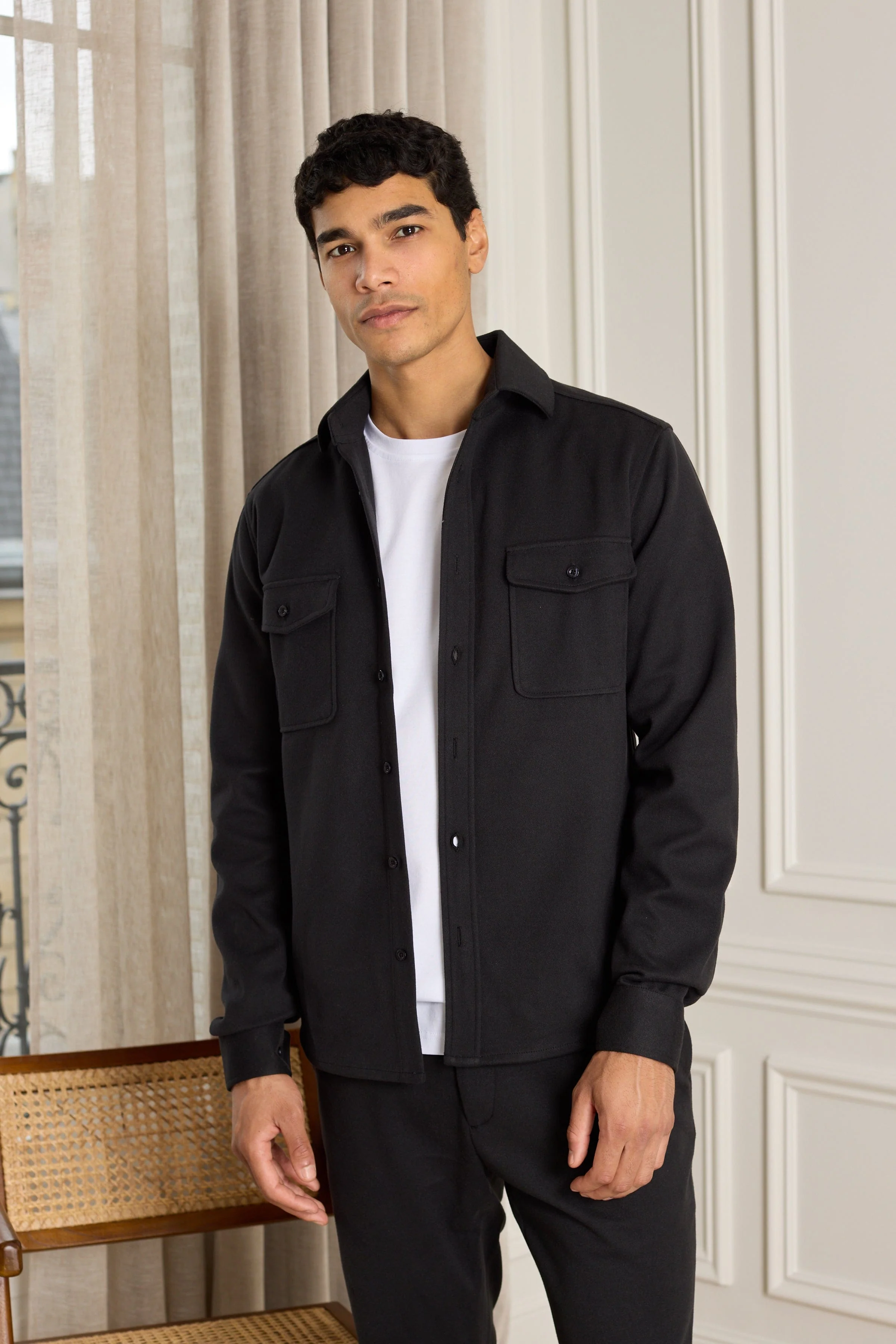 Elijah Overshirt - Black - Image 3