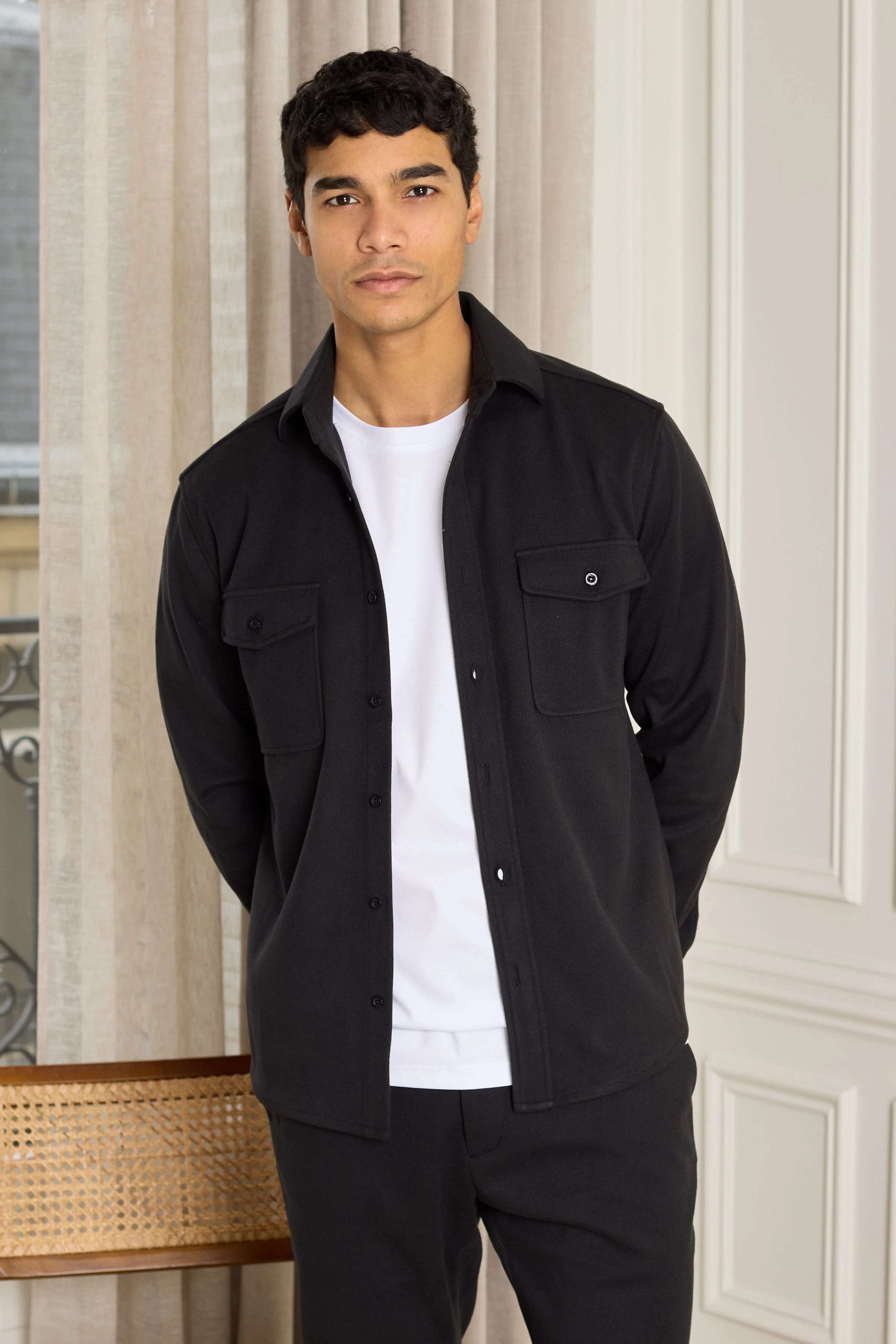 Elijah Overshirt - Black - Image 7