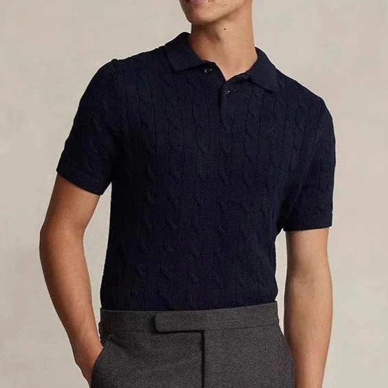 FLORENCE Cable Knit Polo - Image 11