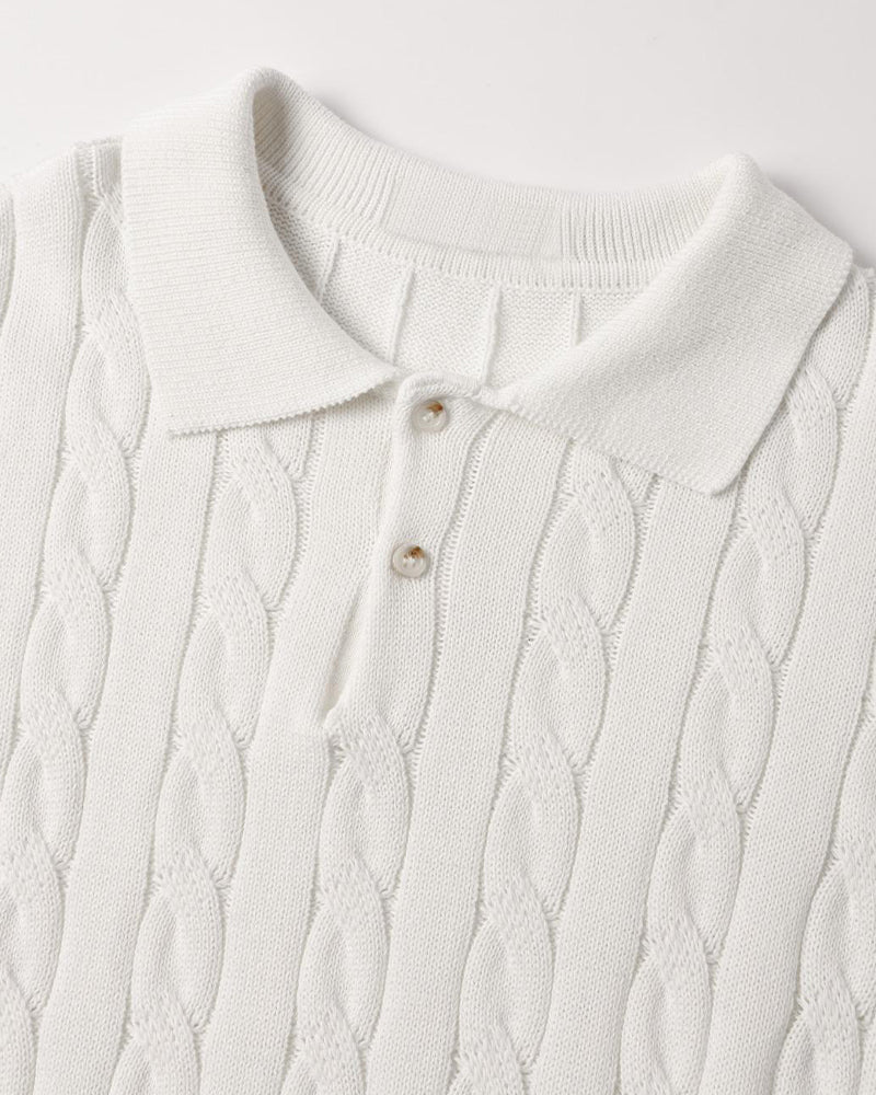 FLORENCE Cable Knit Polo - Image 19