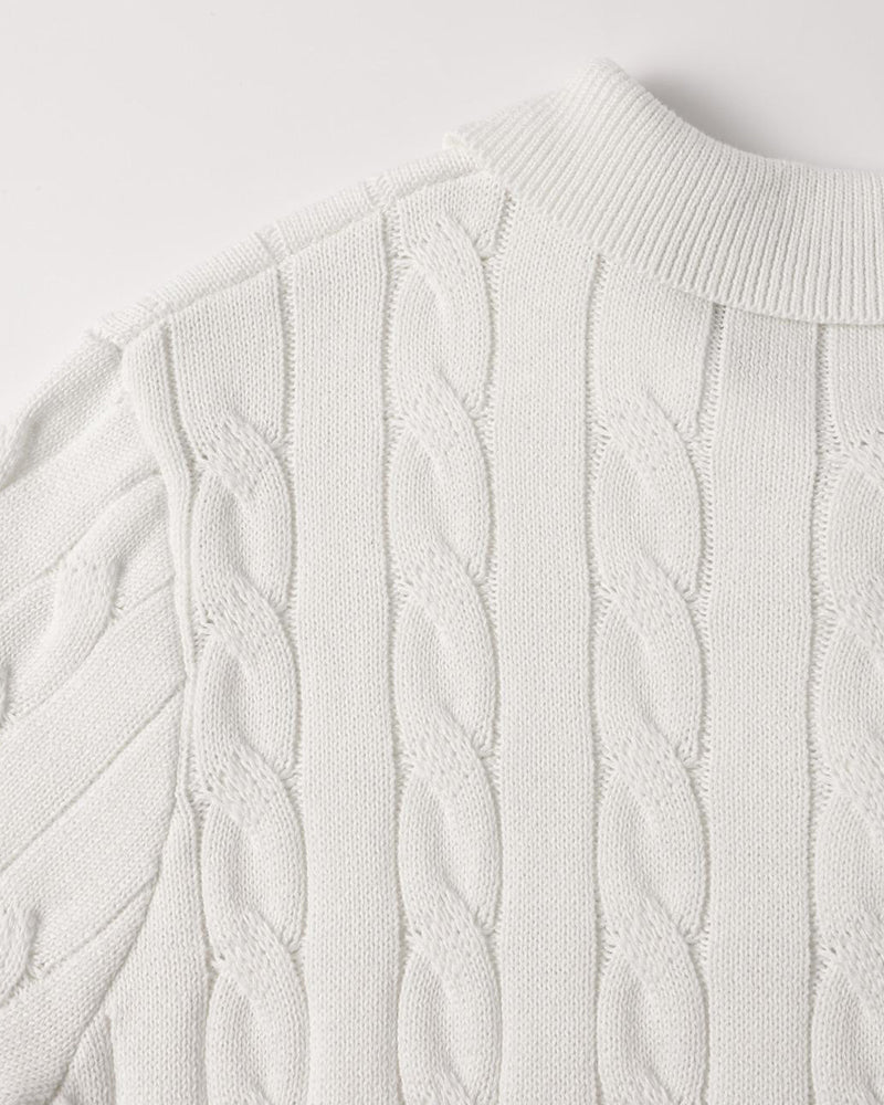 FLORENCE Cable Knit Polo - Image 21