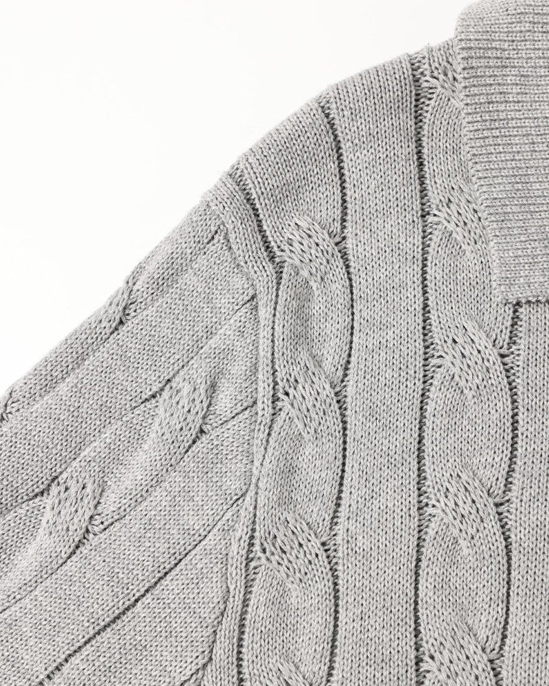 FLORENCE Cable Knit Polo - Image 6