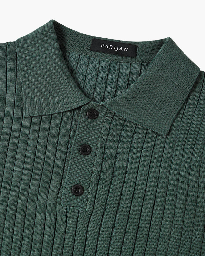 GIMCHEON Knitted Polo Shirt - Image 5