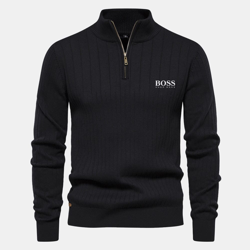 HB Zip Classic Knit Sweater - Image 2