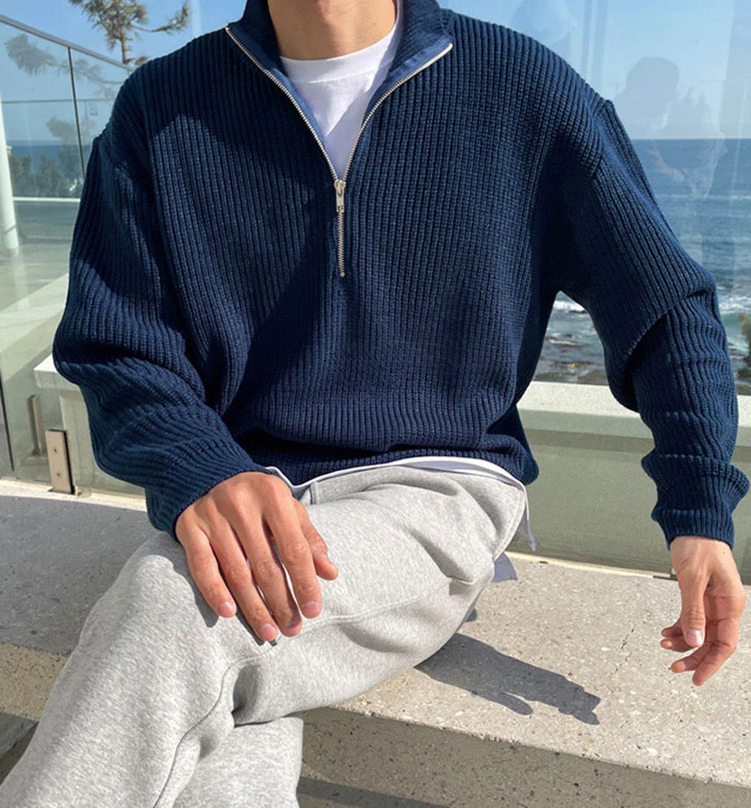 JEONJU Half Zip Sweater - Image 4
