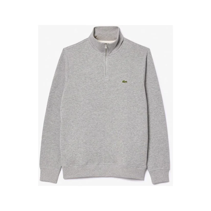 Zippered Stand Up Collar Sweat