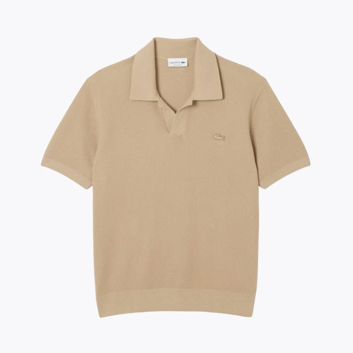 LC Cotton Blend Open Polo Collar Sweater