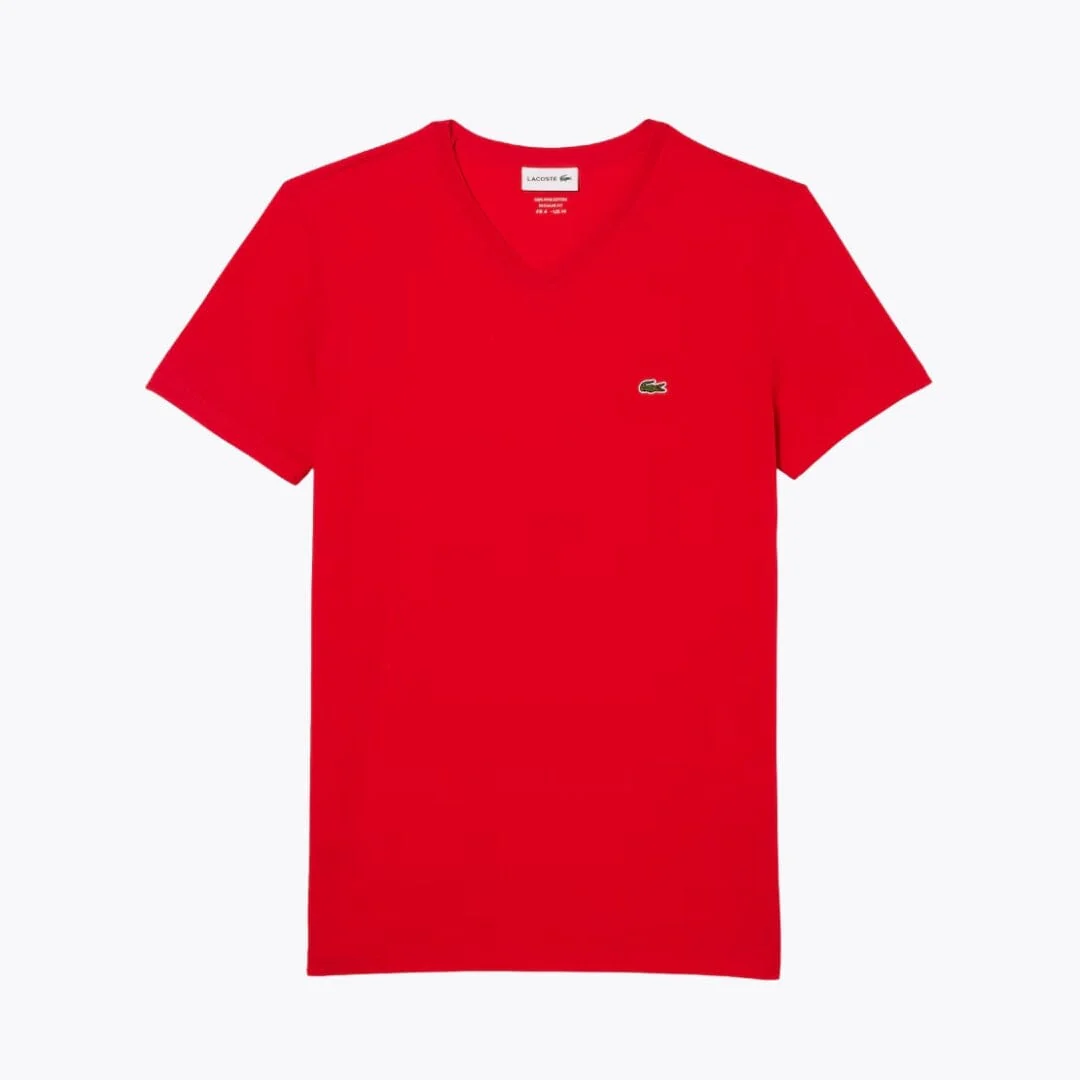 LC Lightweight Cotton Pima V Neck T-shirt - Image 10