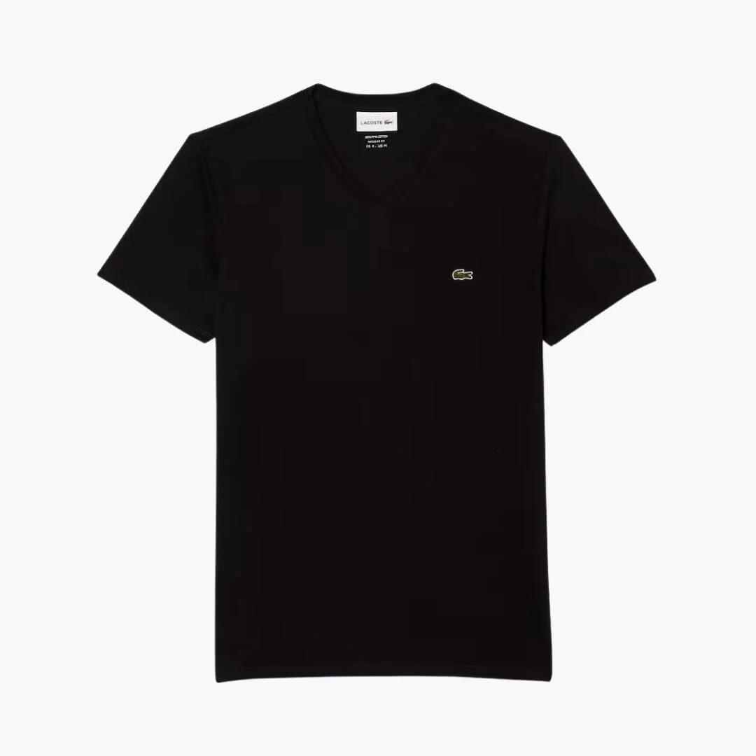 LC Lightweight Cotton Pima V Neck T-shirt - Image 3