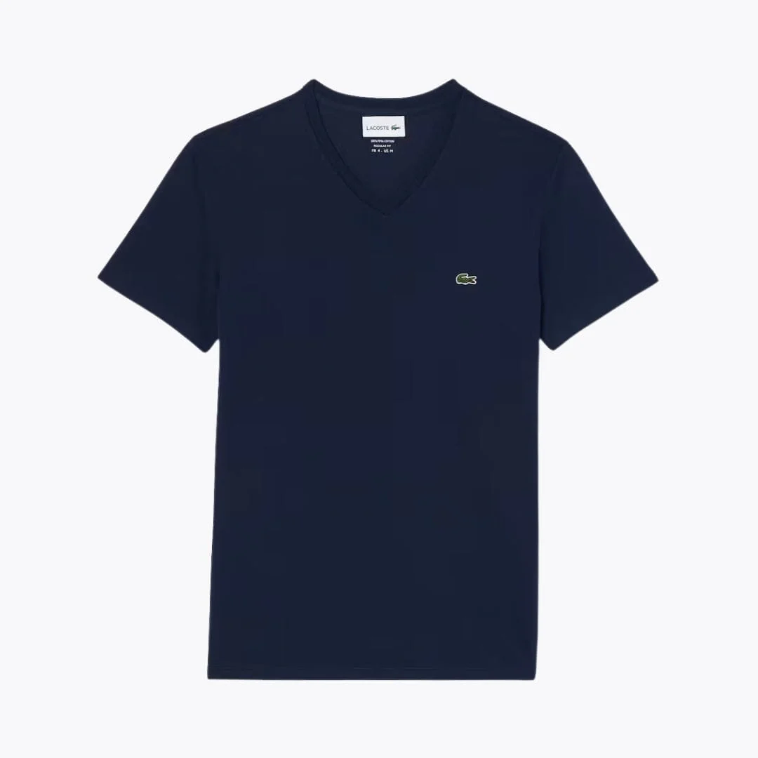 LC Lightweight Cotton Pima V Neck T-shirt - Image 4