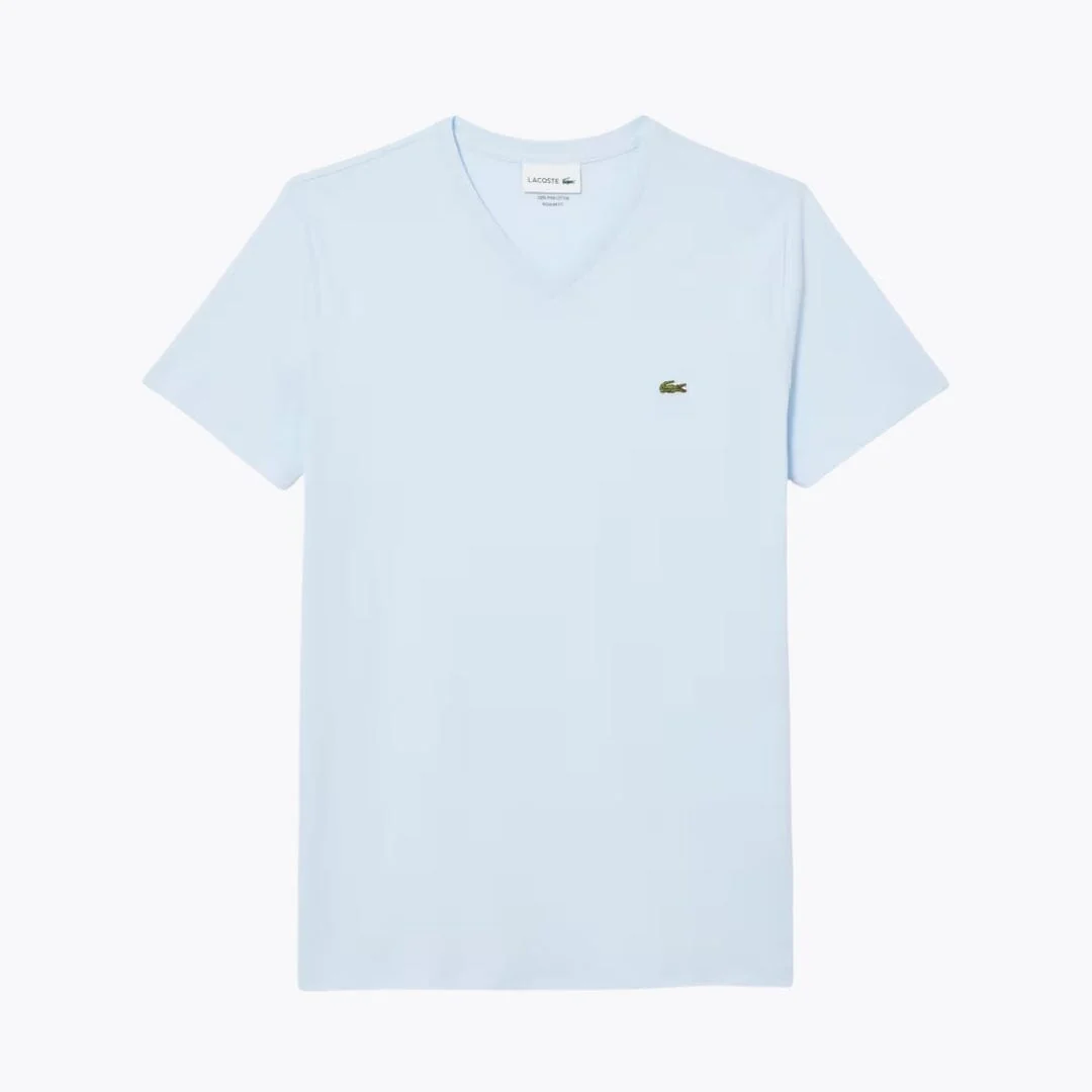 LC Lightweight Cotton Pima V Neck T-shirt - Image 5