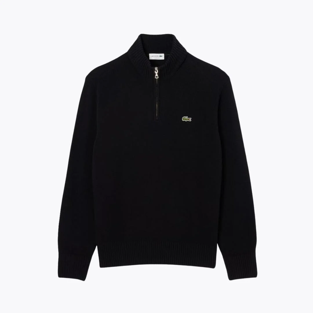 LC Zipped High Neck Carded Wool Sweater - Image 3