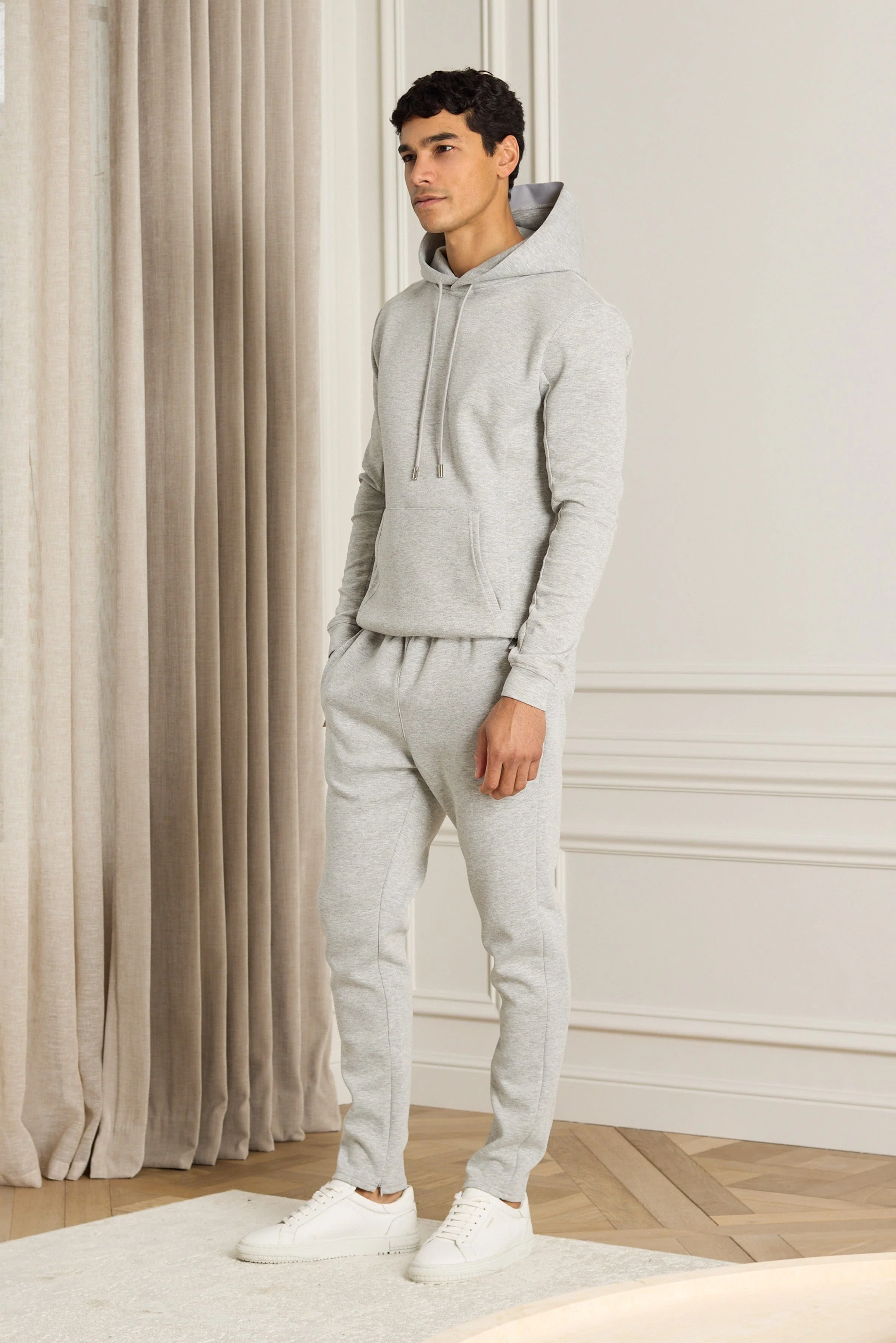 Luxe Hoodie - Grey Marl - Image 10