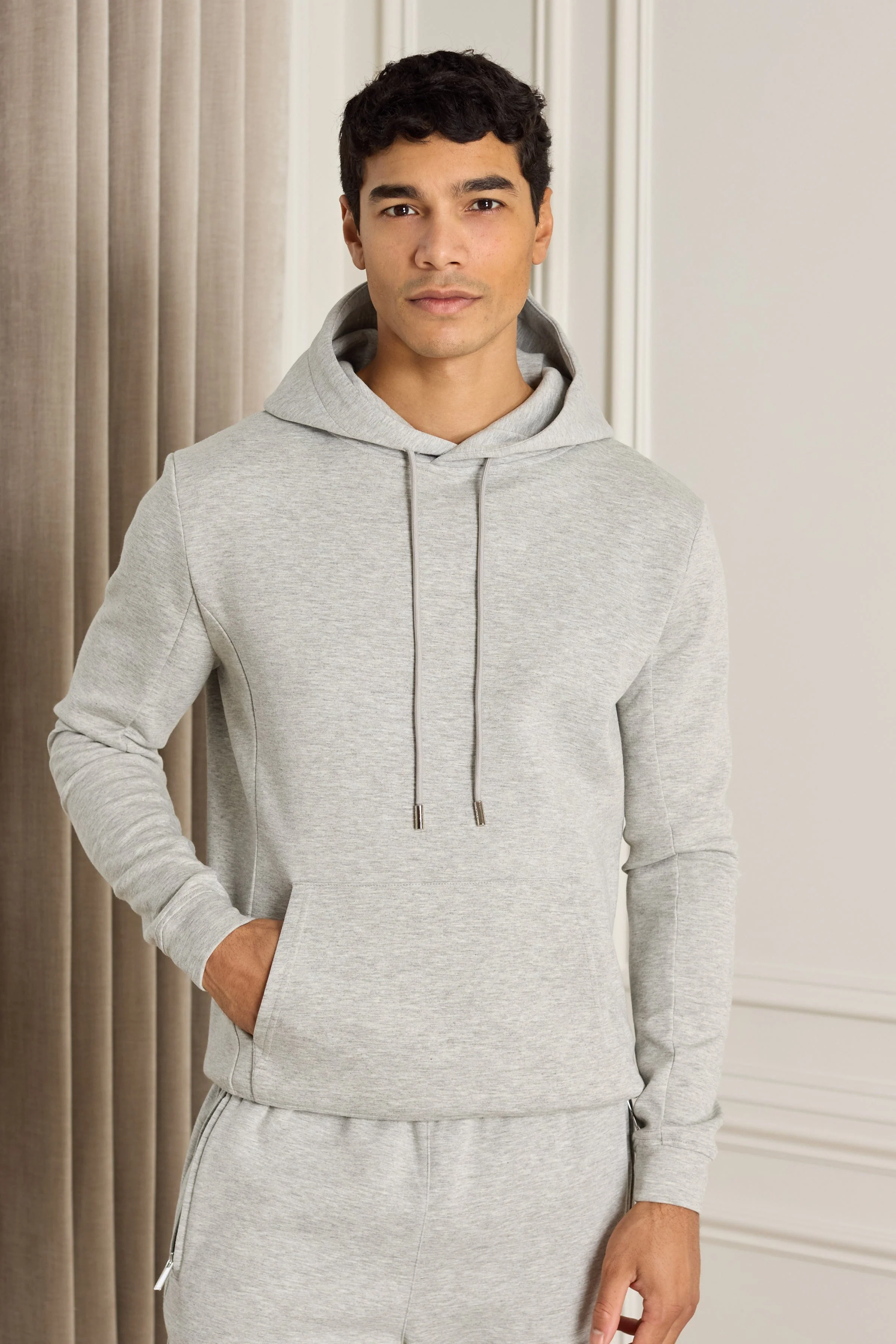 Luxe Hoodie - Grey Marl - Image 8