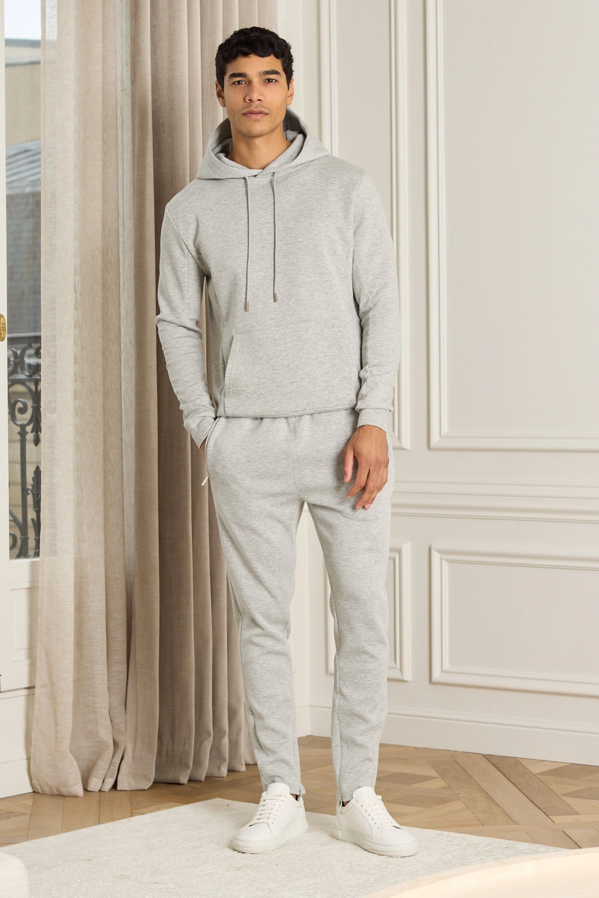 Luxe Hoodie - Grey Marl - Image 9