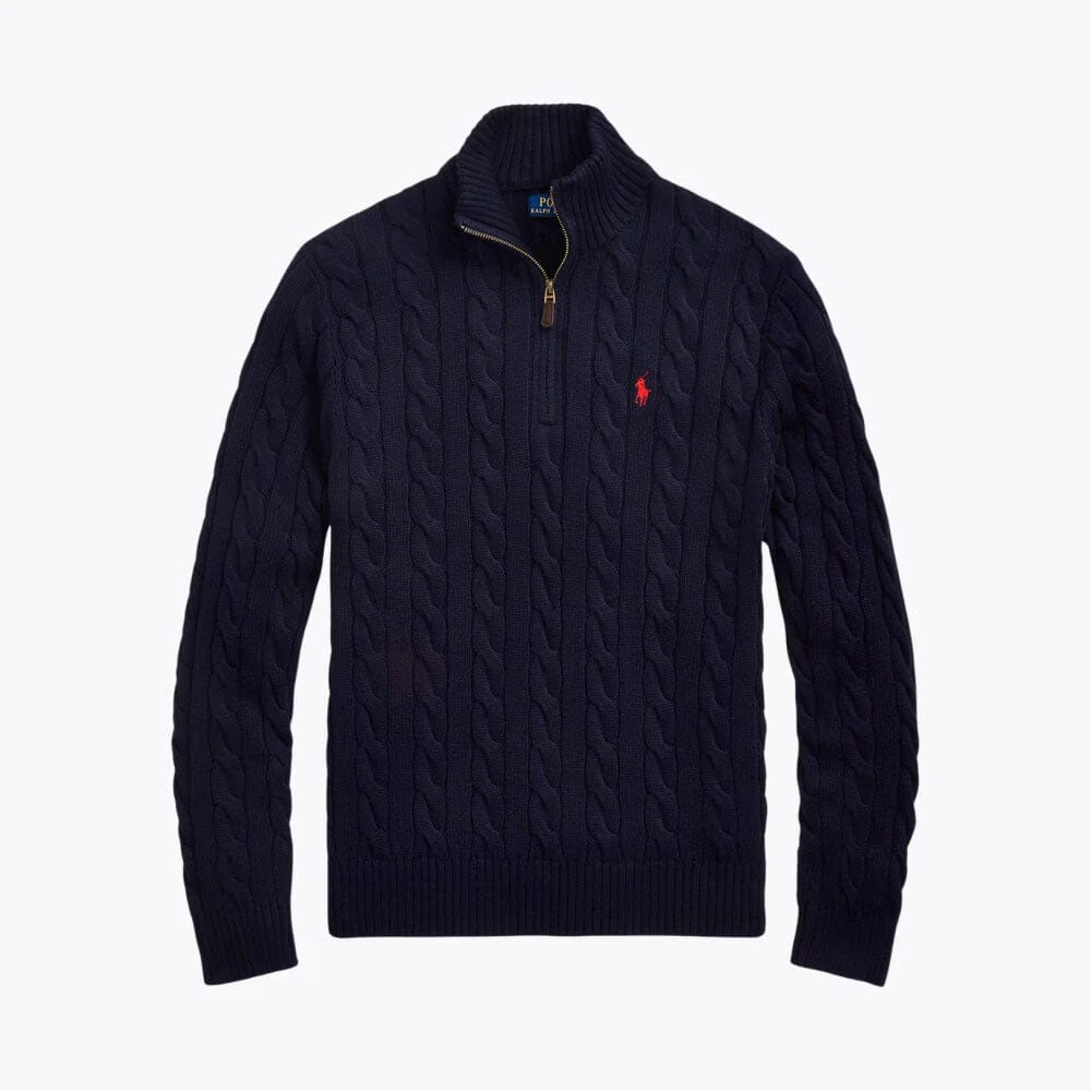 Heavyweight Quarter-Zip Knit Sweater - Image 3