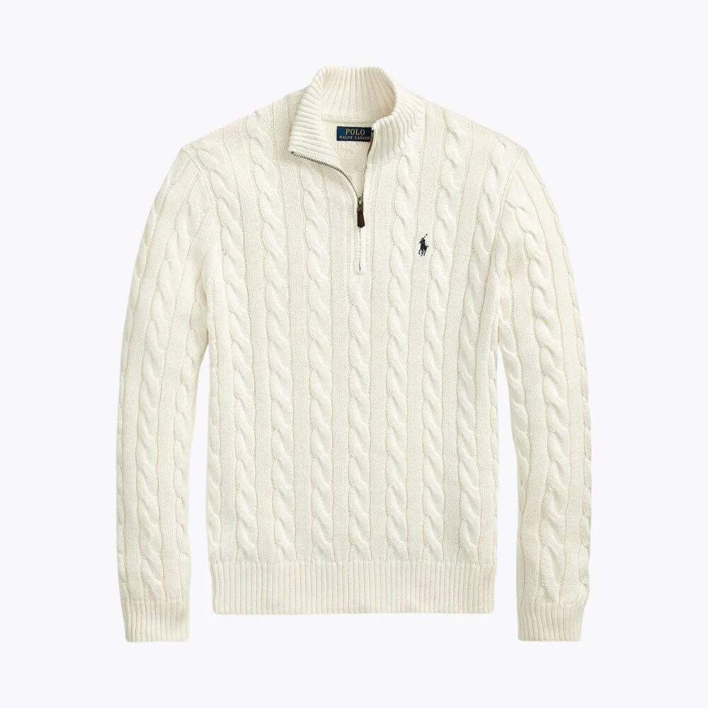 Heavyweight Quarter-Zip Knit Sweater - Image 4