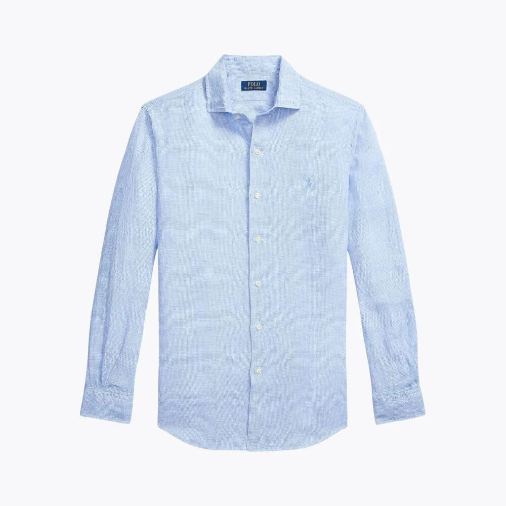 Tailored Linen Button-Down Shirt