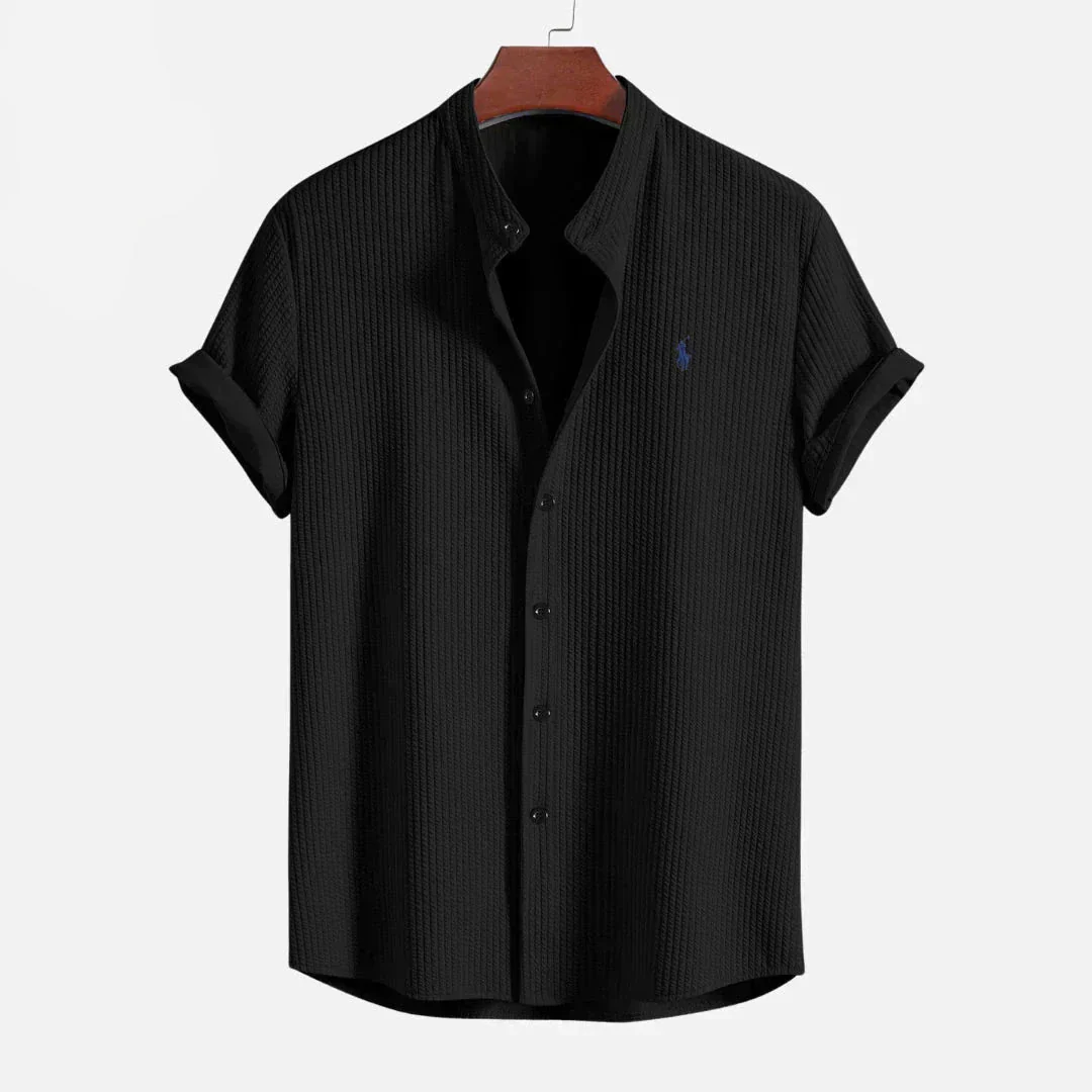 Slim Fit Ribbed Summer Shirt - Image 3
