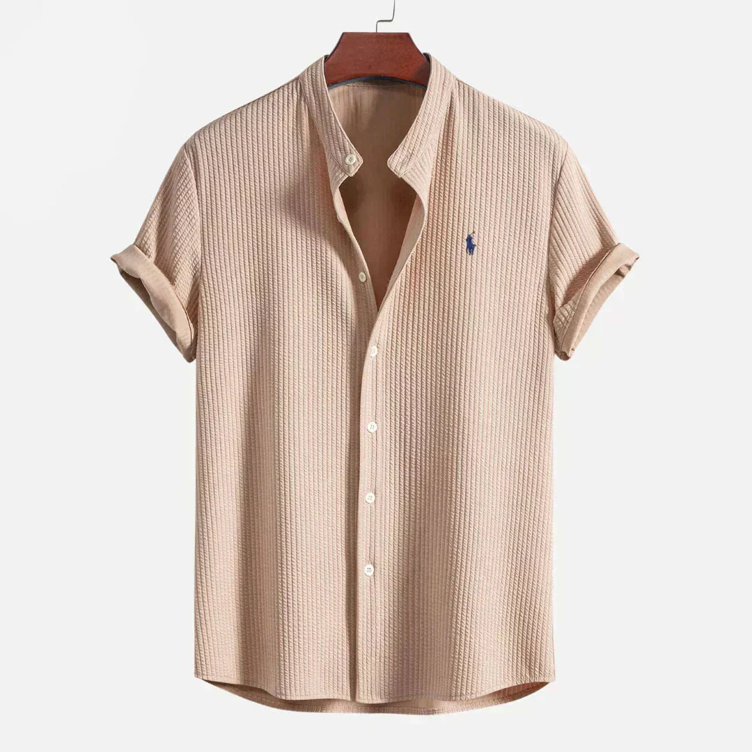 Slim Fit Ribbed Summer Shirt - Image 4