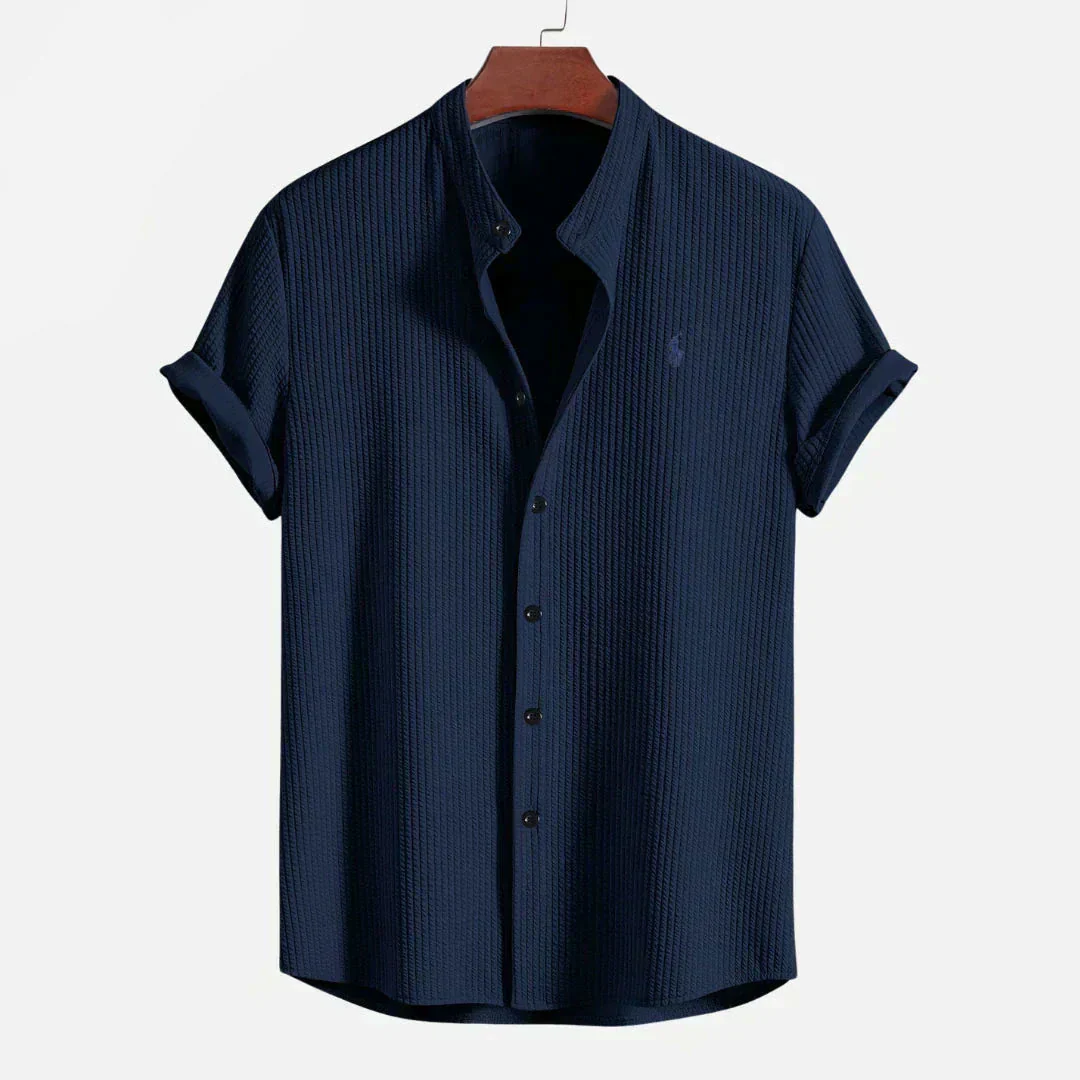 Slim Fit Ribbed Summer Shirt - Image 5