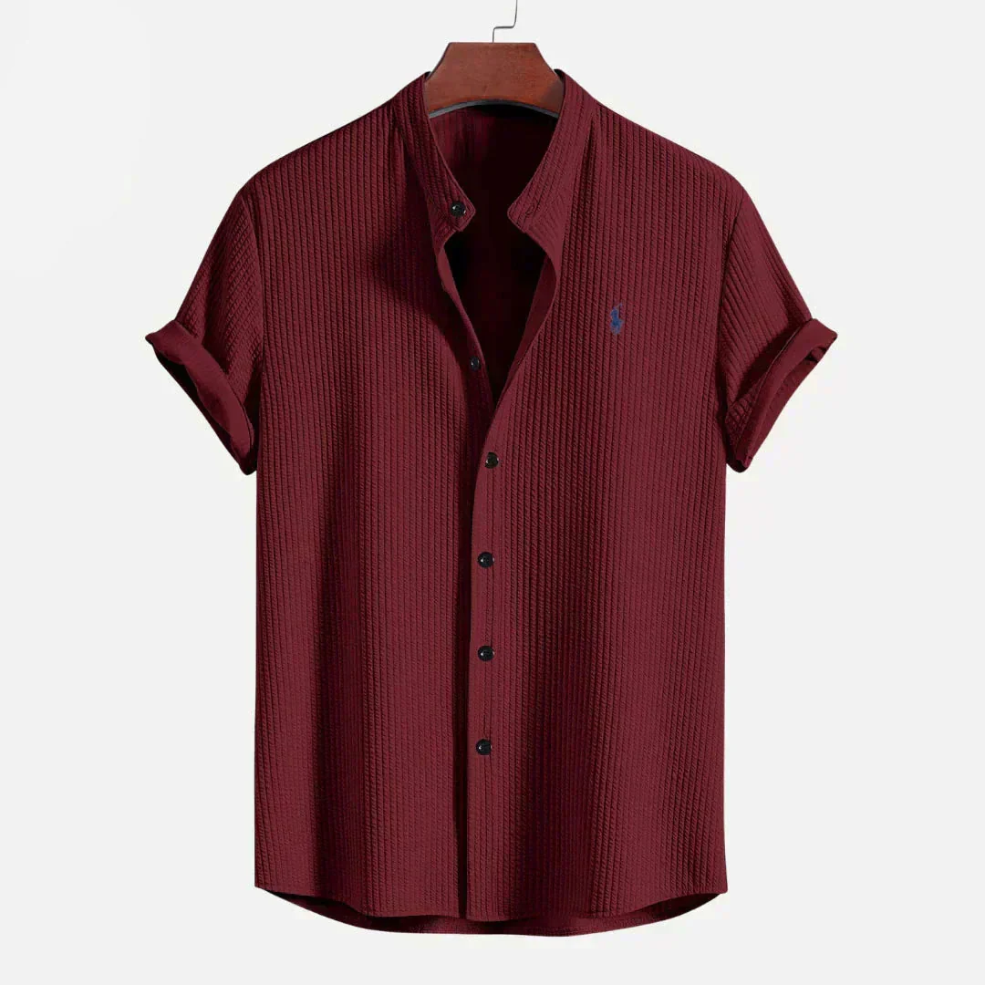 Slim Fit Ribbed Summer Shirt - Image 6