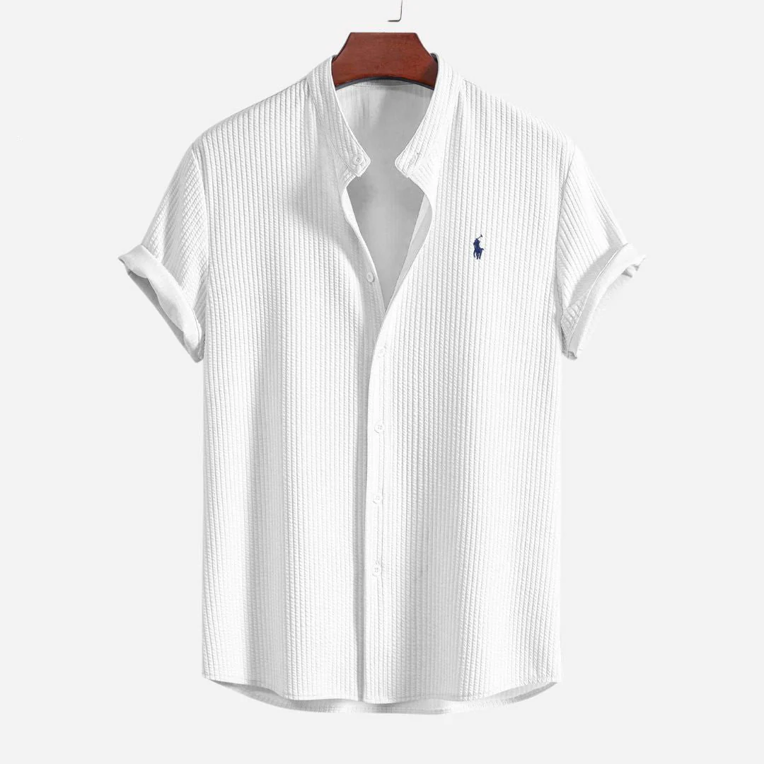 Slim Fit Ribbed Summer Shirt - Image 7