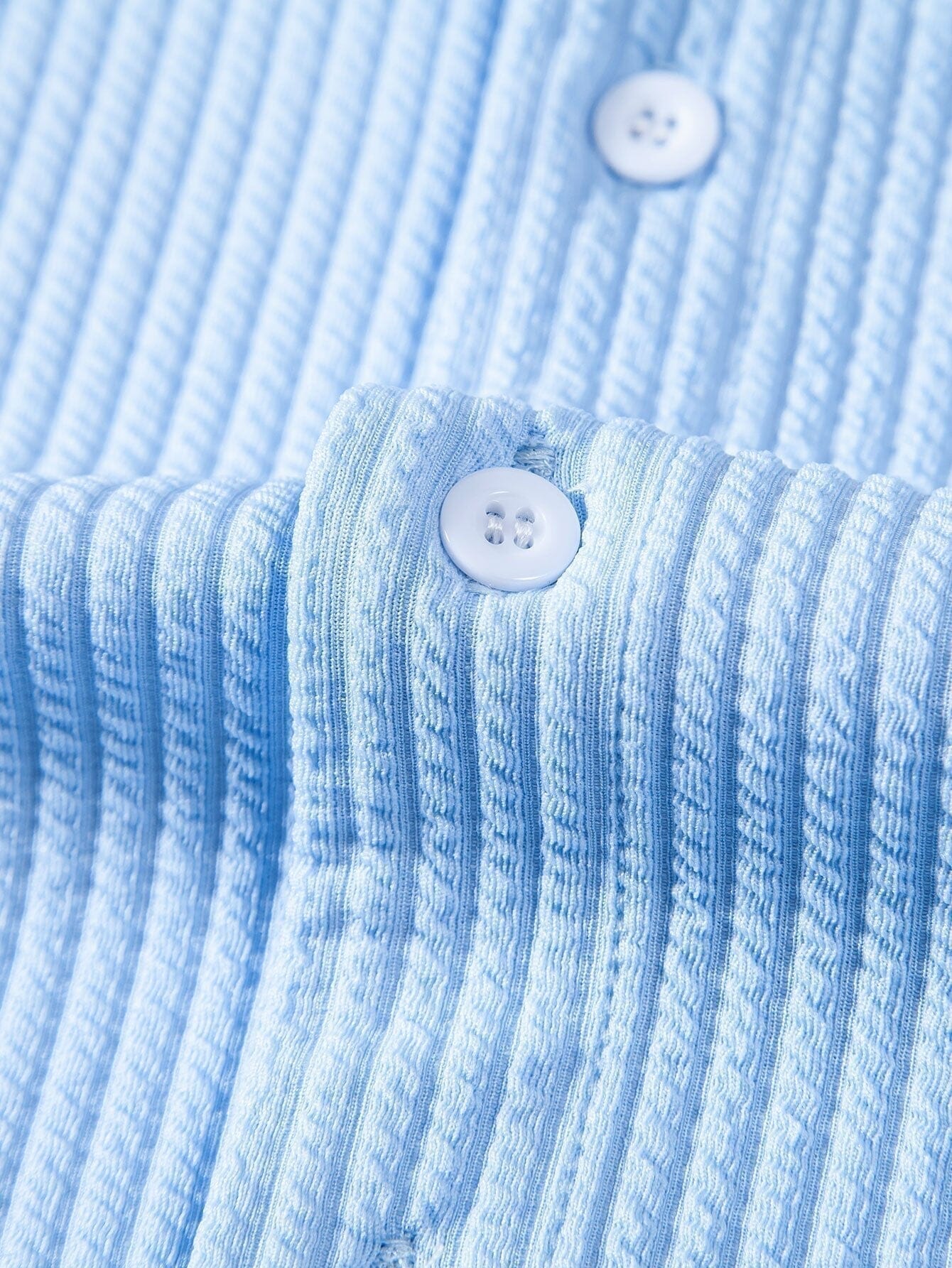 Slim Fit Ribbed Summer Shirt - Image 9