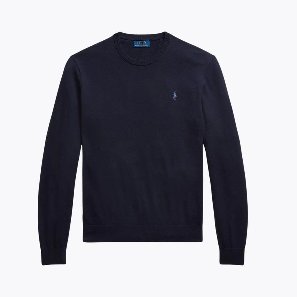 Cotton Cashmere Blend Crewneck Sweater