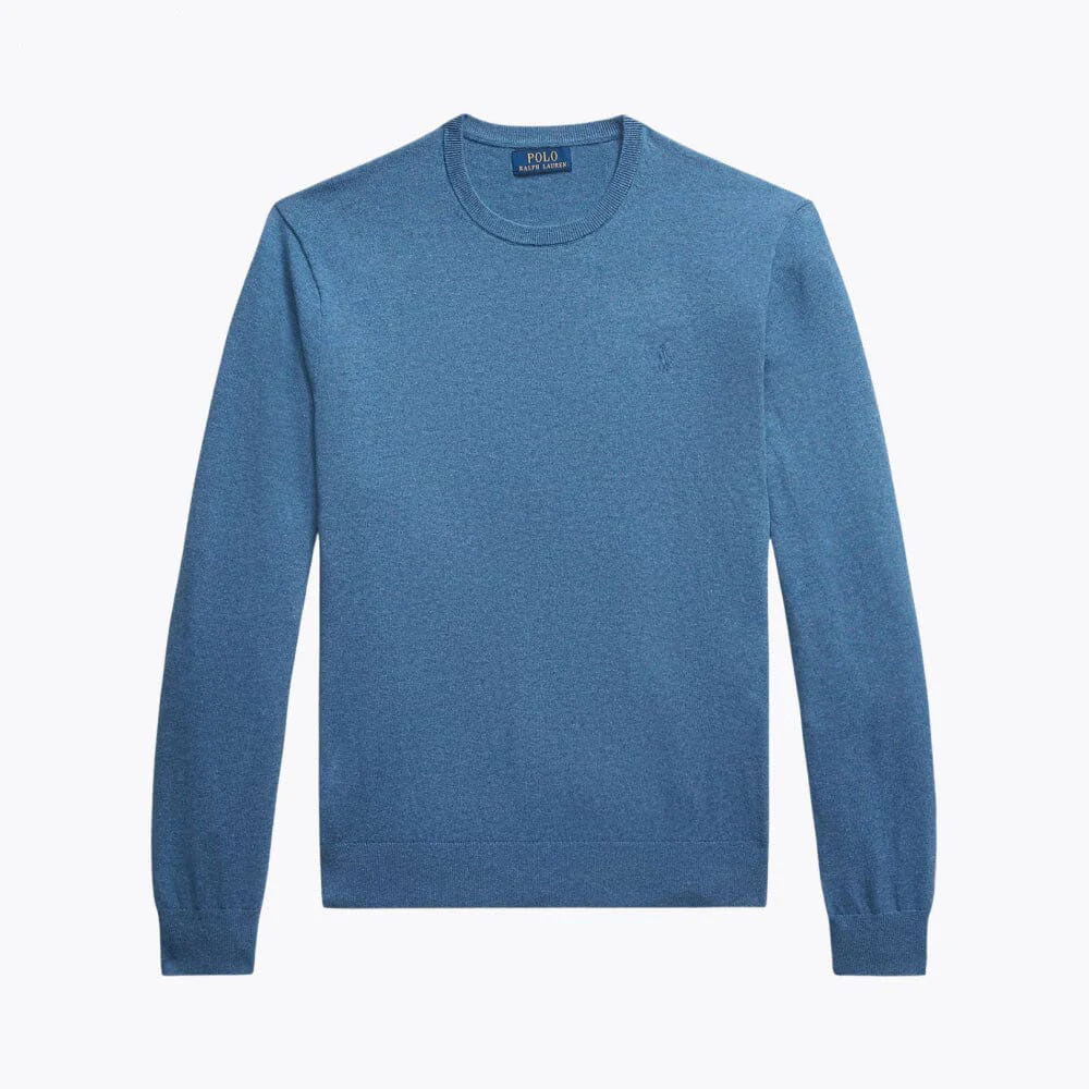 Cotton Cashmere Blend Crewneck Sweater - Image 4