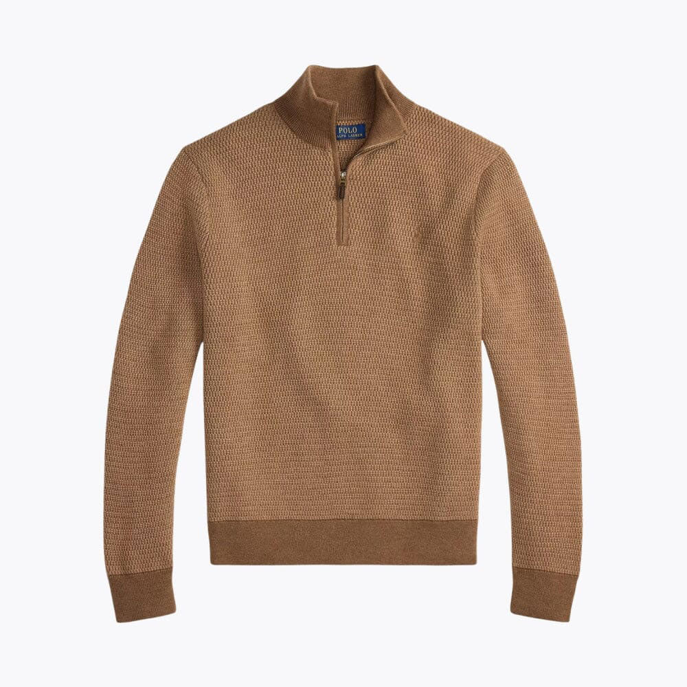 Regular Fit Wool Quarter-Zip Sweater - Image 2