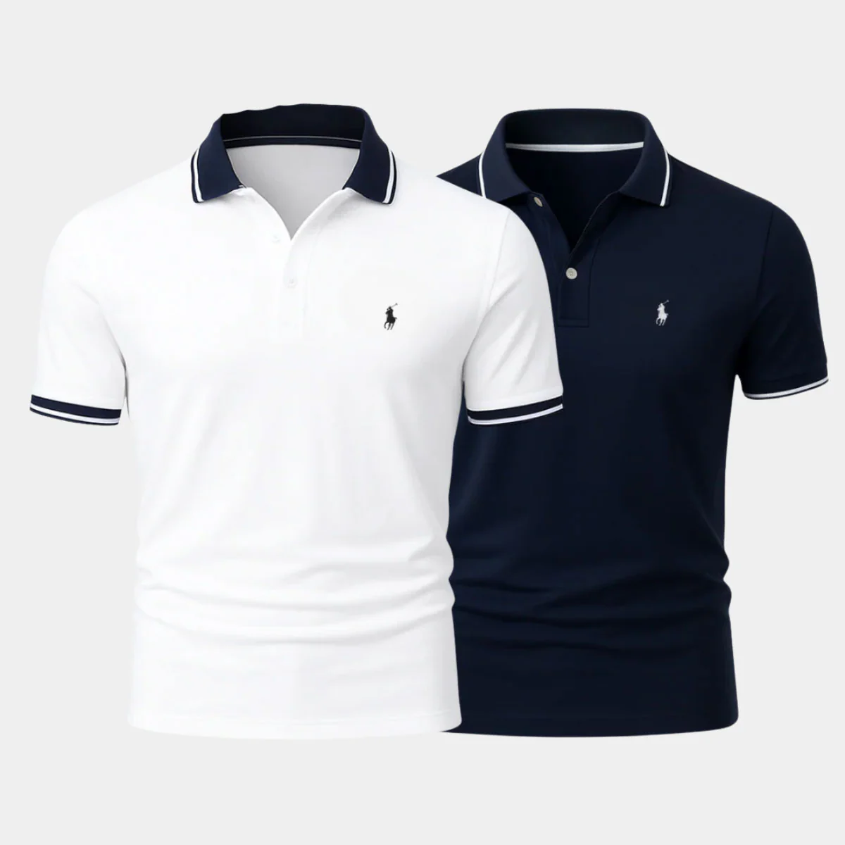 Slim Fit Cotton-Blend Shirt Duo - Buy 1, Get 1 Free