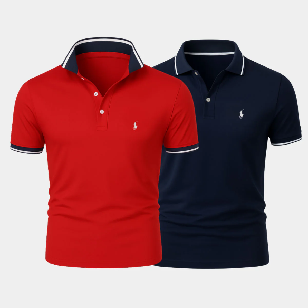 Slim Fit Cotton-Blend Shirt Duo - Buy 1, Get 1 Free - Image 8
