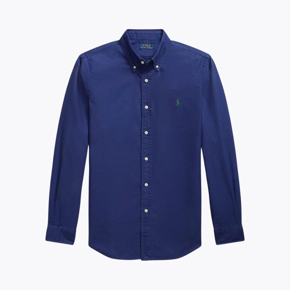 Slim Fit Cotton Oxford Shirt - Image 7
