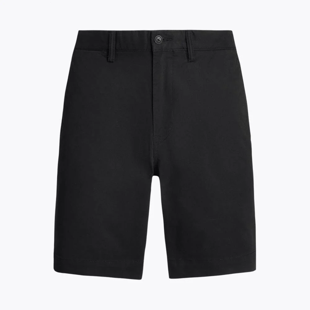 Straight Fit Stretch Cotton Shorts