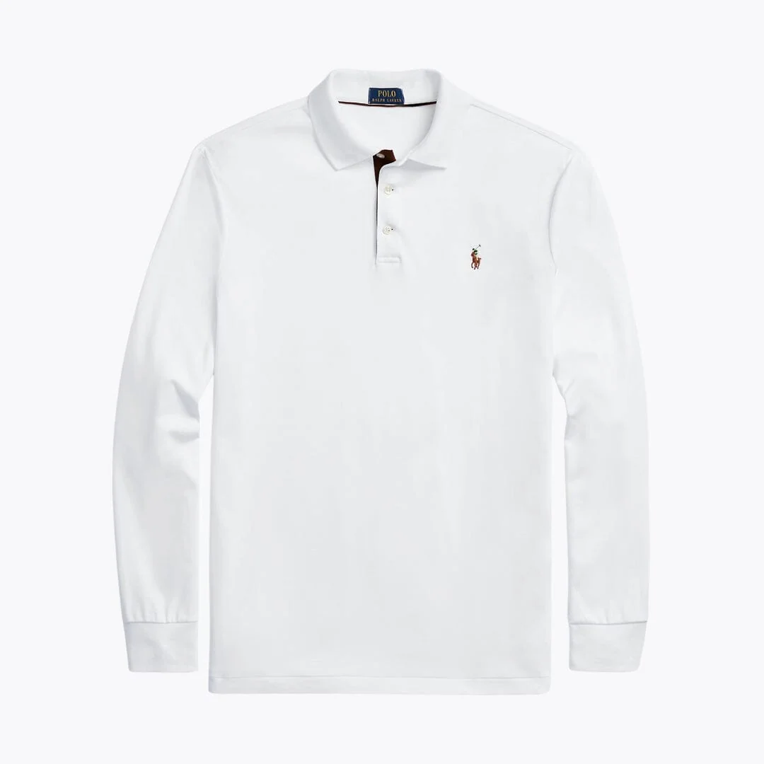 Long Sleeve Cotton Collared Shirt - Image 8