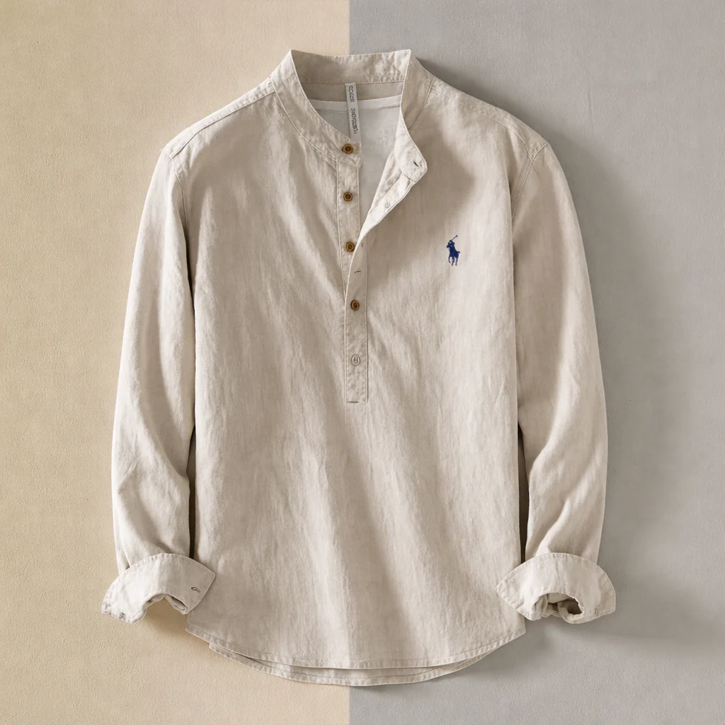 Relaxed Fit Cotton Linen Shirt - Image 2
