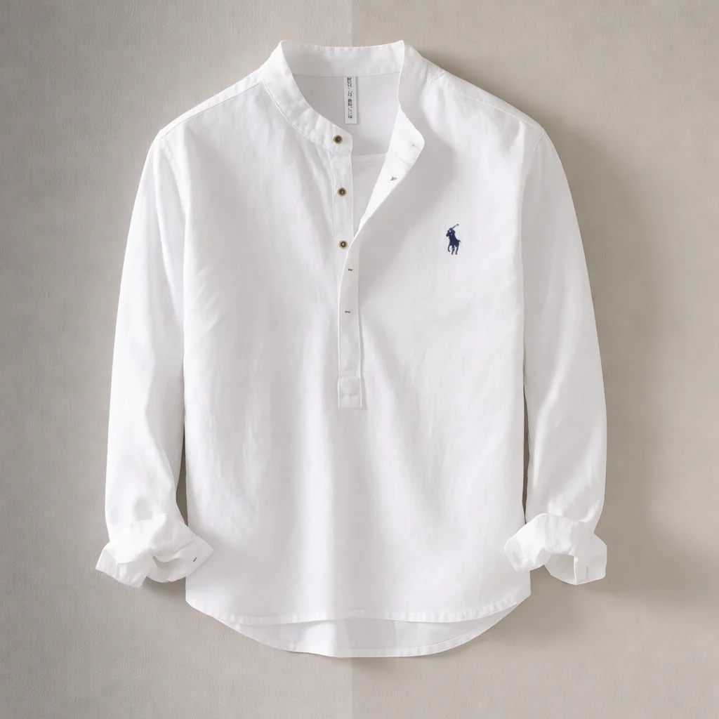 Relaxed Fit Cotton Linen Shirt - Image 3