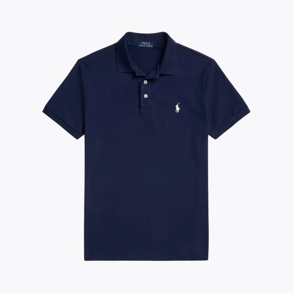 Slim Fit Stretch Cotton Collared Shirt - Image 2