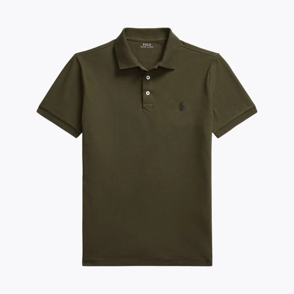 Slim Fit Stretch Cotton Collared Shirt - Image 4