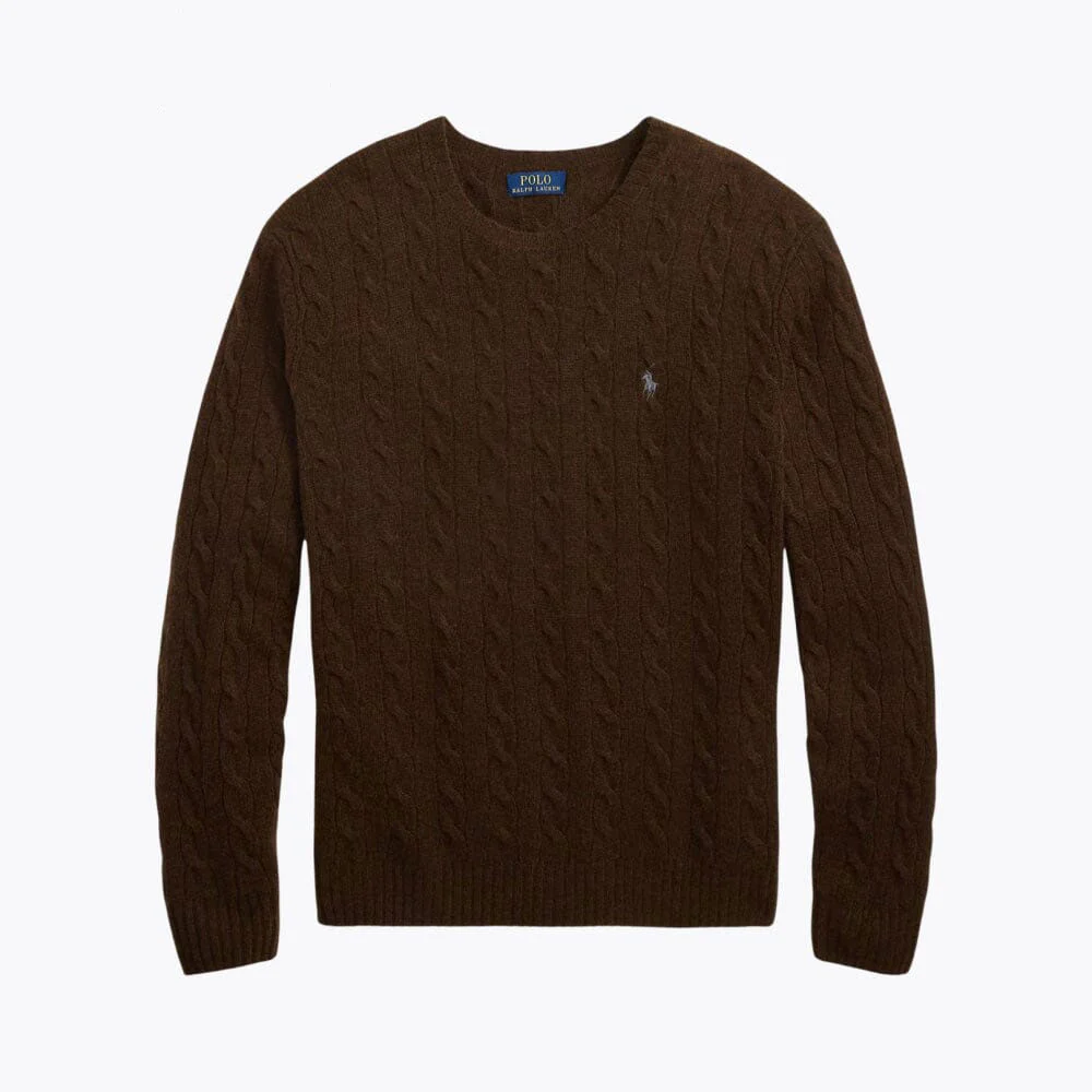 Wool Cashmere Blend Crewneck Sweater - Image 3